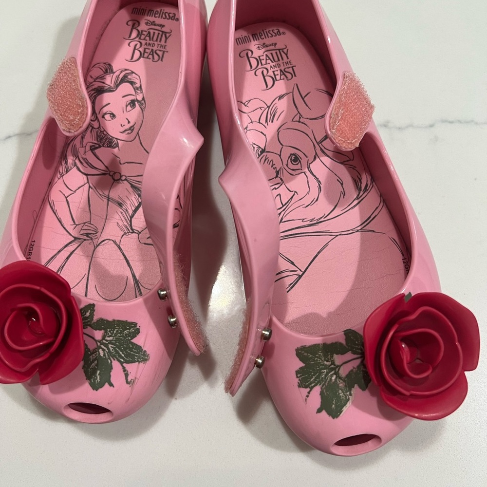 Mini Melissa   Beauty and the beast shoes size-11T